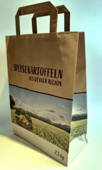 Papiertragetaschen für Kartoffeln - 2,5kg /Variante 2